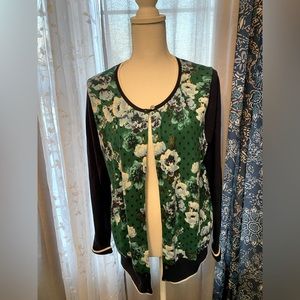 Lands End cardigan button sweater size large